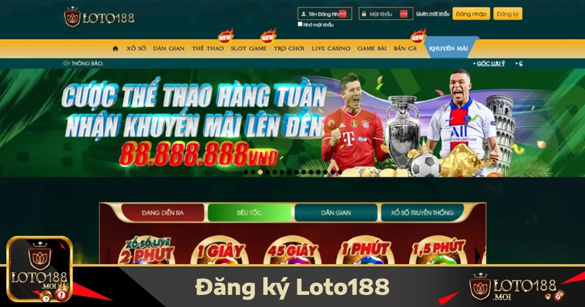 Đăng Ký Loto188 3 Ưu đãi chào mừng dành riêng cho người chơi mới tại LOTO188