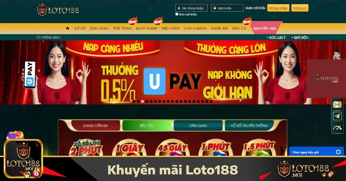Khuyến Mãi Loto188 1 Các chương trình khuyến mãi nổi bật tại LOTO188 hiện nay