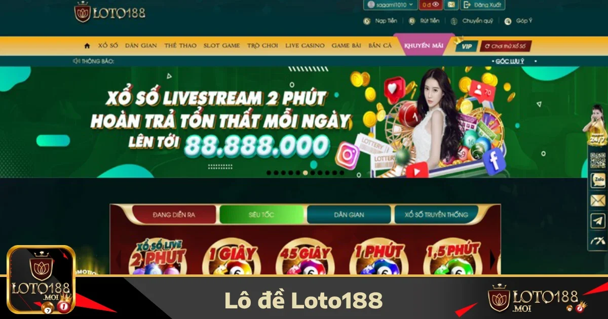 Ưu đãi hấp dẫn khi chơi Lô đề LOTO188