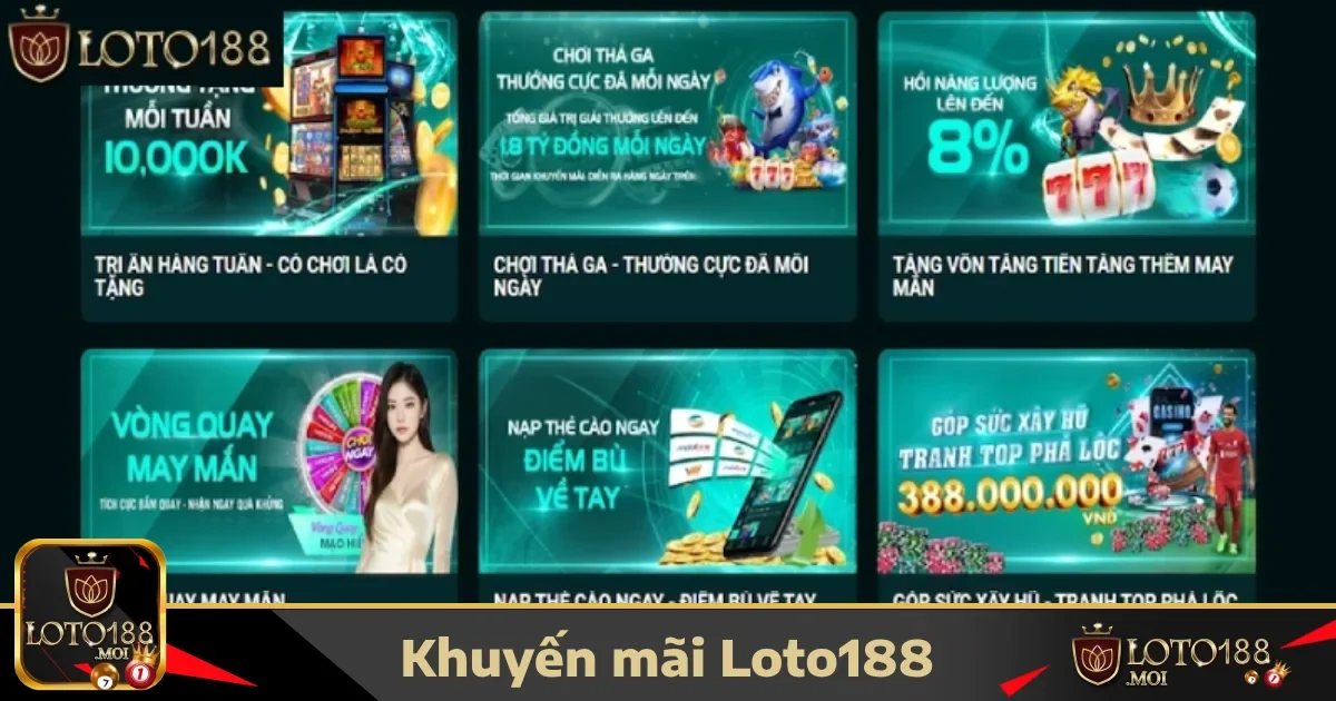 Loto188: Đăng nhập chơi loto188 thưởng 88k - Đăng ký ngay🔥 33 Khuyến Mãi Đặc Biệt Chỉ Có Tại Loto188 – Nhận Thưởng Hấp Dẫn Mỗi Ngày